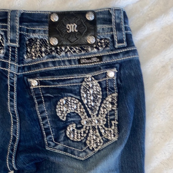 Miss Me SZ:28 Dark Blue Boot Cut Jeans - Picture 5 of 7